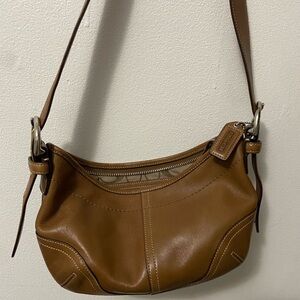 Coach Cognac Brown Leather Shoulder Bag